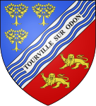 Blason ville fr Tourville-sur-Odon (Calvados)